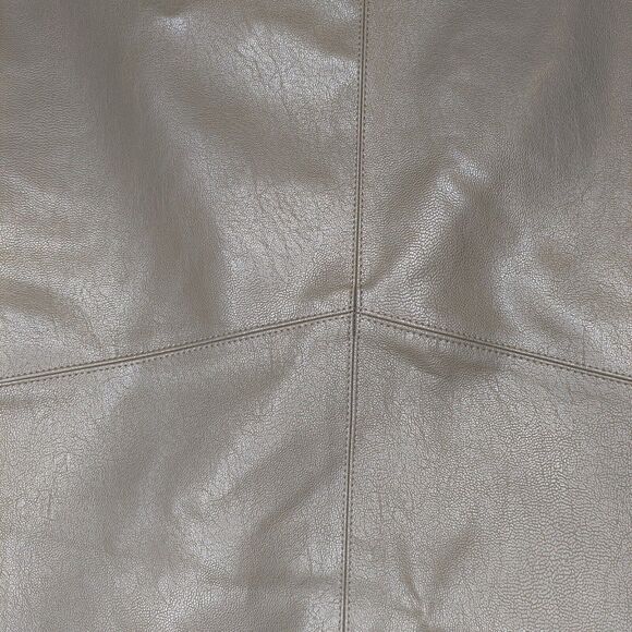 Lulus Mini Skirt Womens Large Faux Leather Dark Brown Back Zip Pockets Lined - Picture 2 of 7